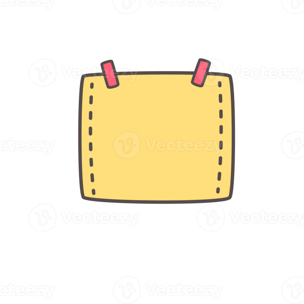 conjunto de garabatos de diario de viñetas. elementos de cuaderno planificador dibujado a mano png