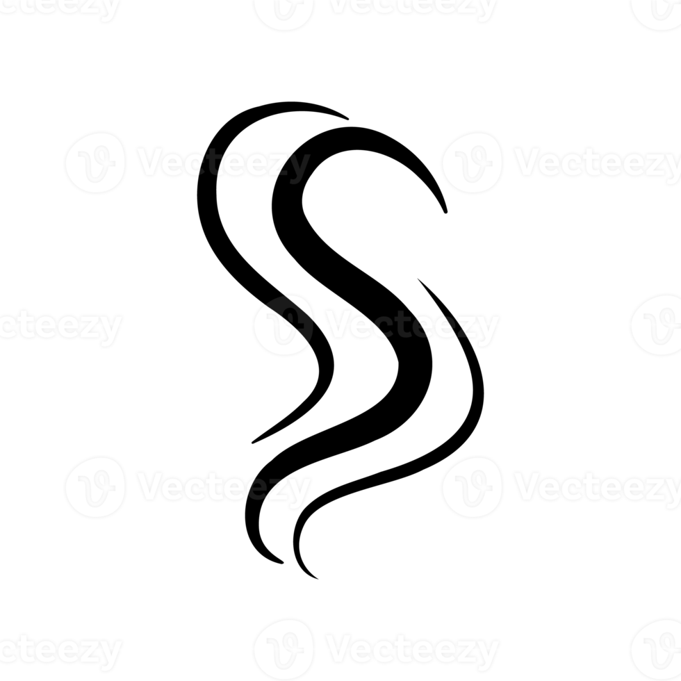 Smoke lines. Hot vapors that evaporate from food and beverages. png