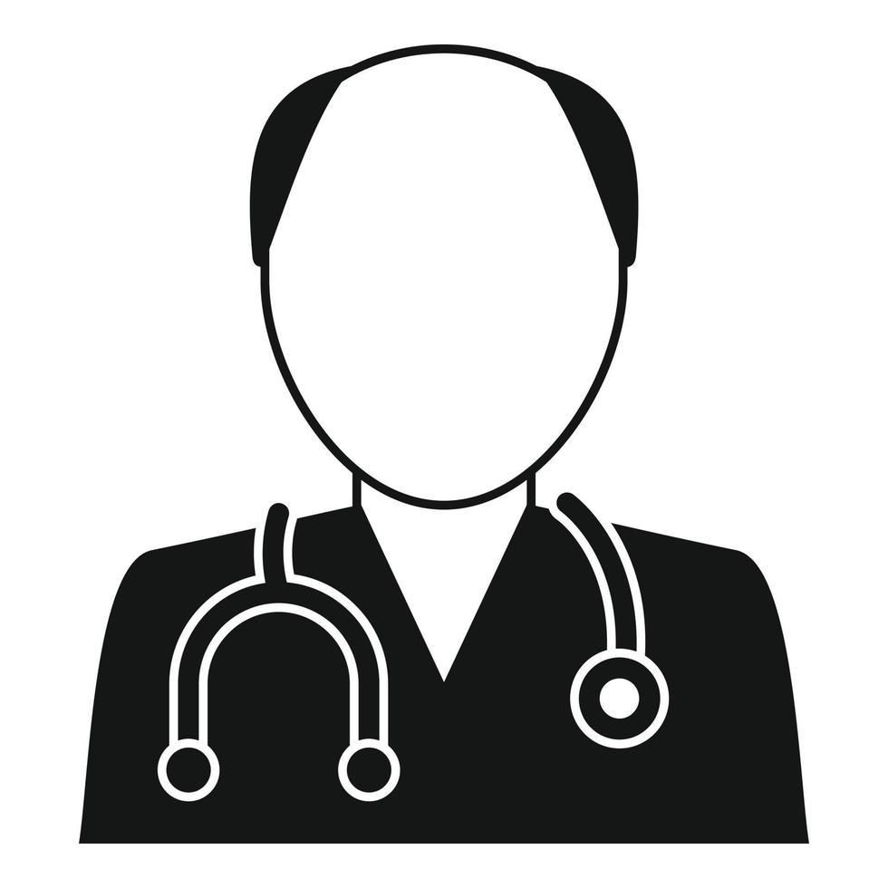 Podiatrist doctor icon, simple style vector