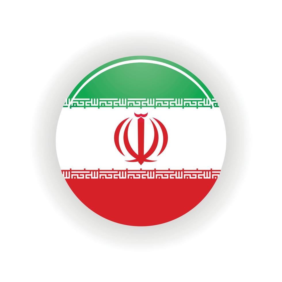 Iran icon circle vector