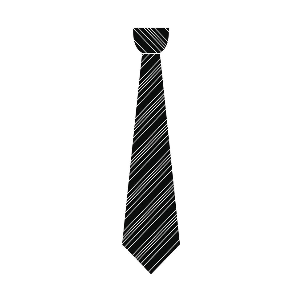 Apparel tie icon, simple style vector