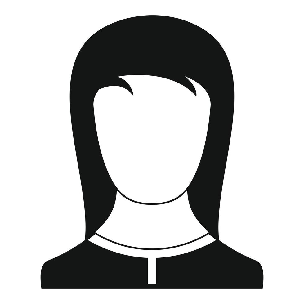 Best female avatar icon vector simple