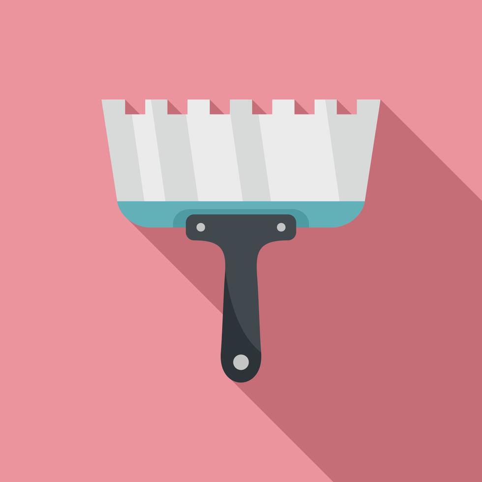 Putty knife icon, flat style vector