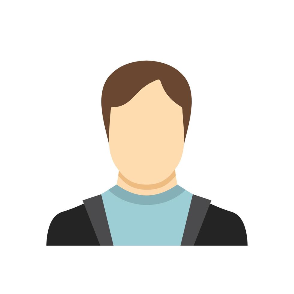 hombre avatar icono vector plano