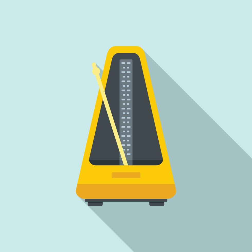 Control metronome icon, flat style vector