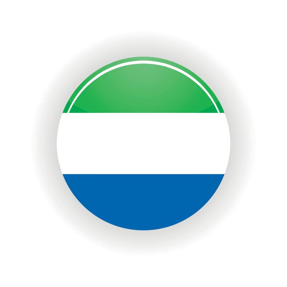 Sierra Leone icon circle vector