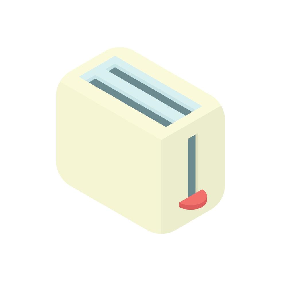 Toaster icon in cartoon style vector