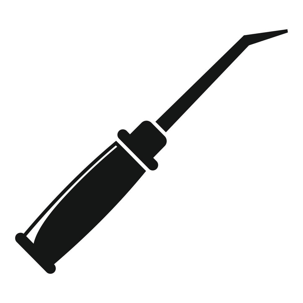Icono de herramienta de acero de reparación de calzado, estilo simple vector