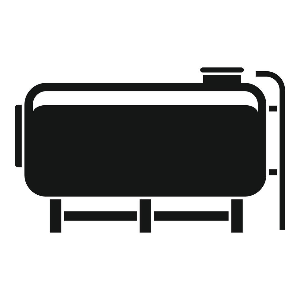 icono del tanque de leche, estilo simple vector