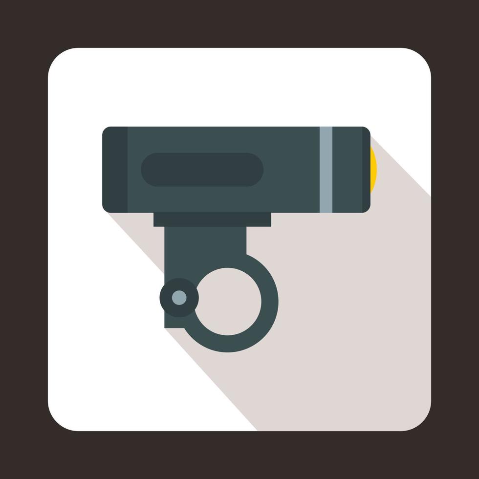 Bike light icon, flat style vector