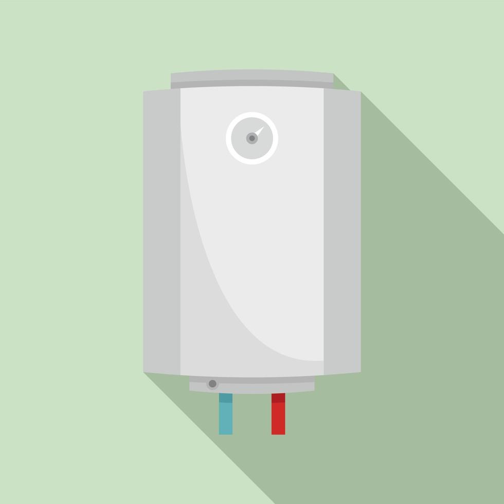 House boiler icon, flat style vector