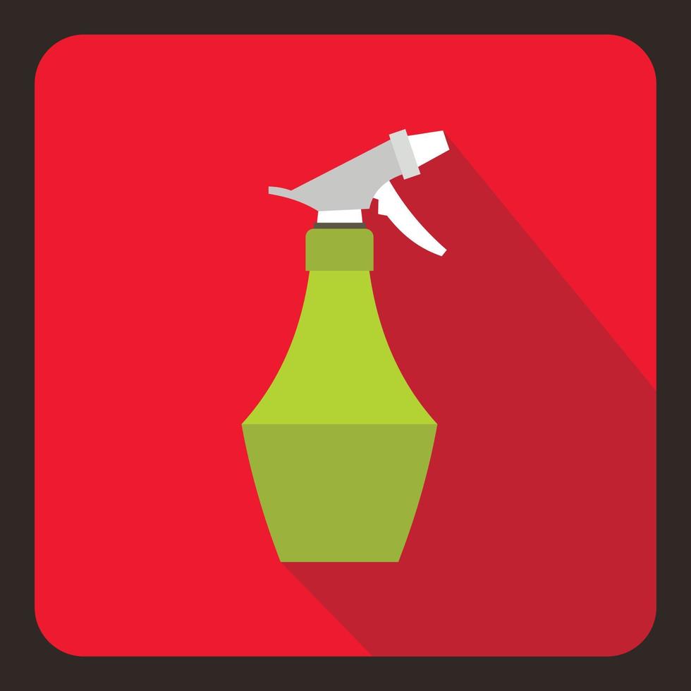 Sprayer bottle icon, flat style vector
