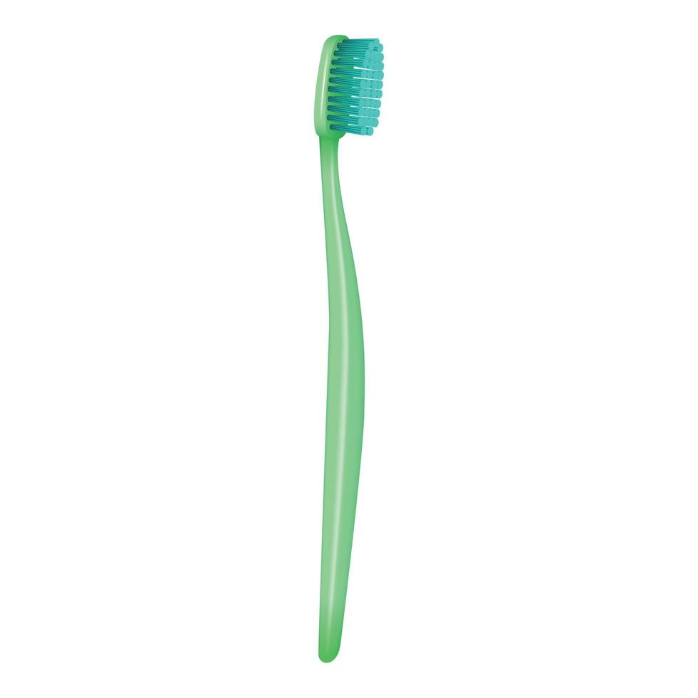 Oral toothbrush icon, realistic style vector