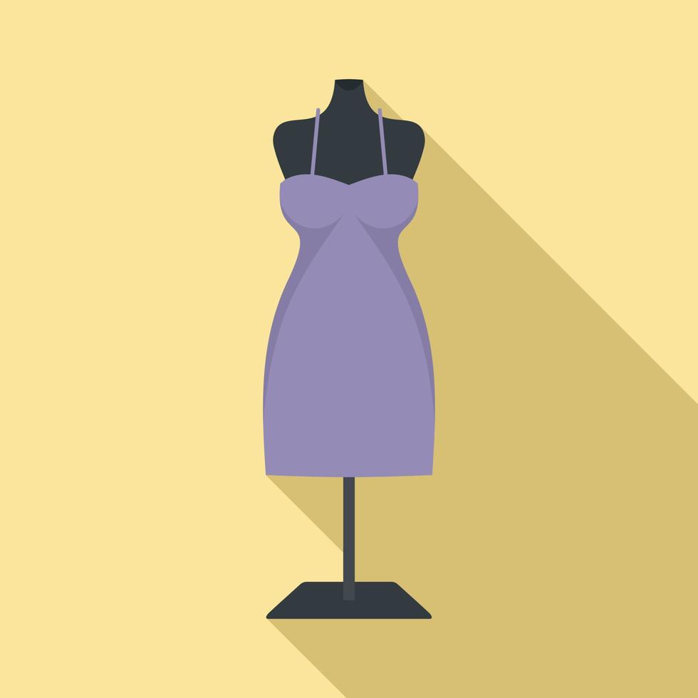 Atelier mannequin icon, flat style vector