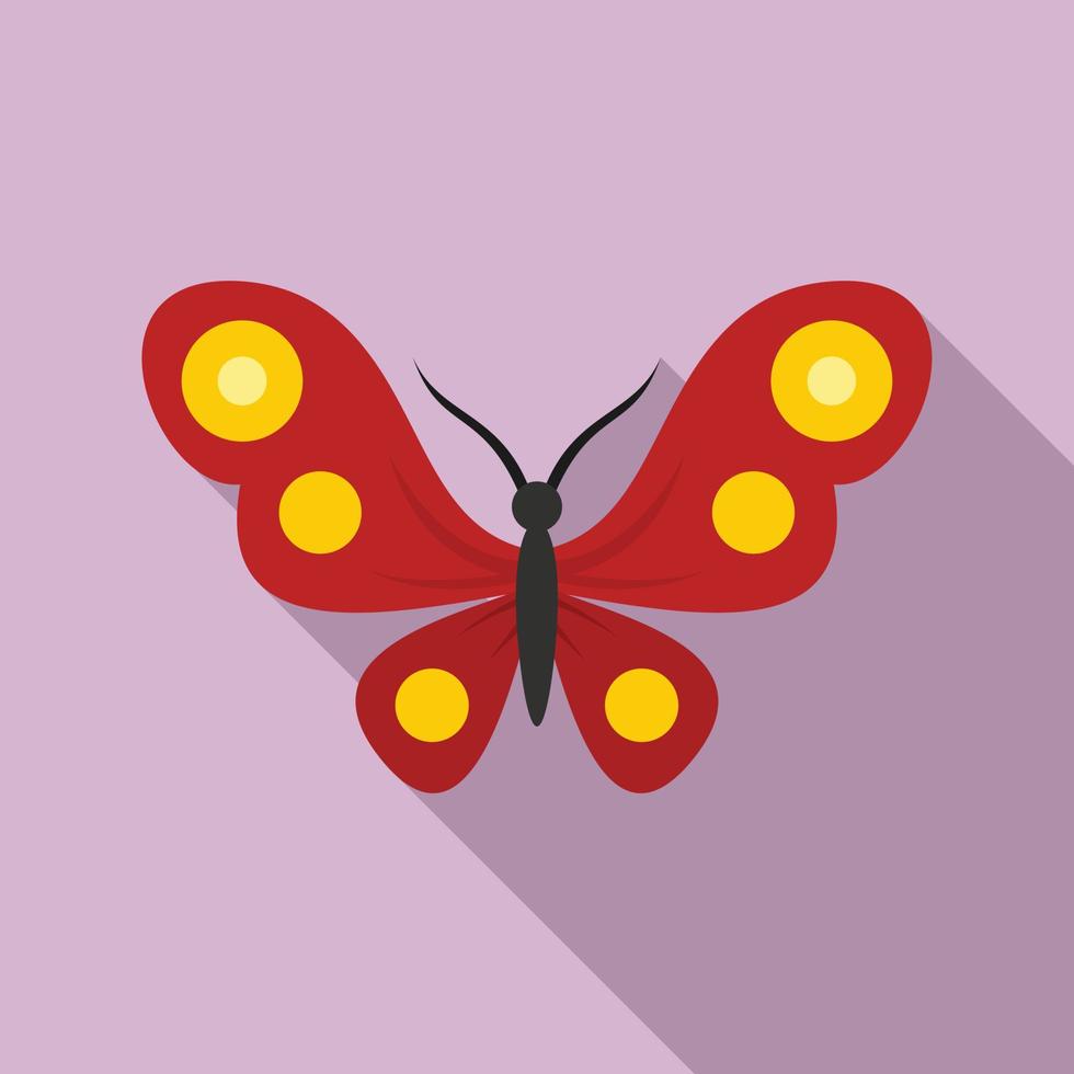 Abstract butterfly icon, flat style vector