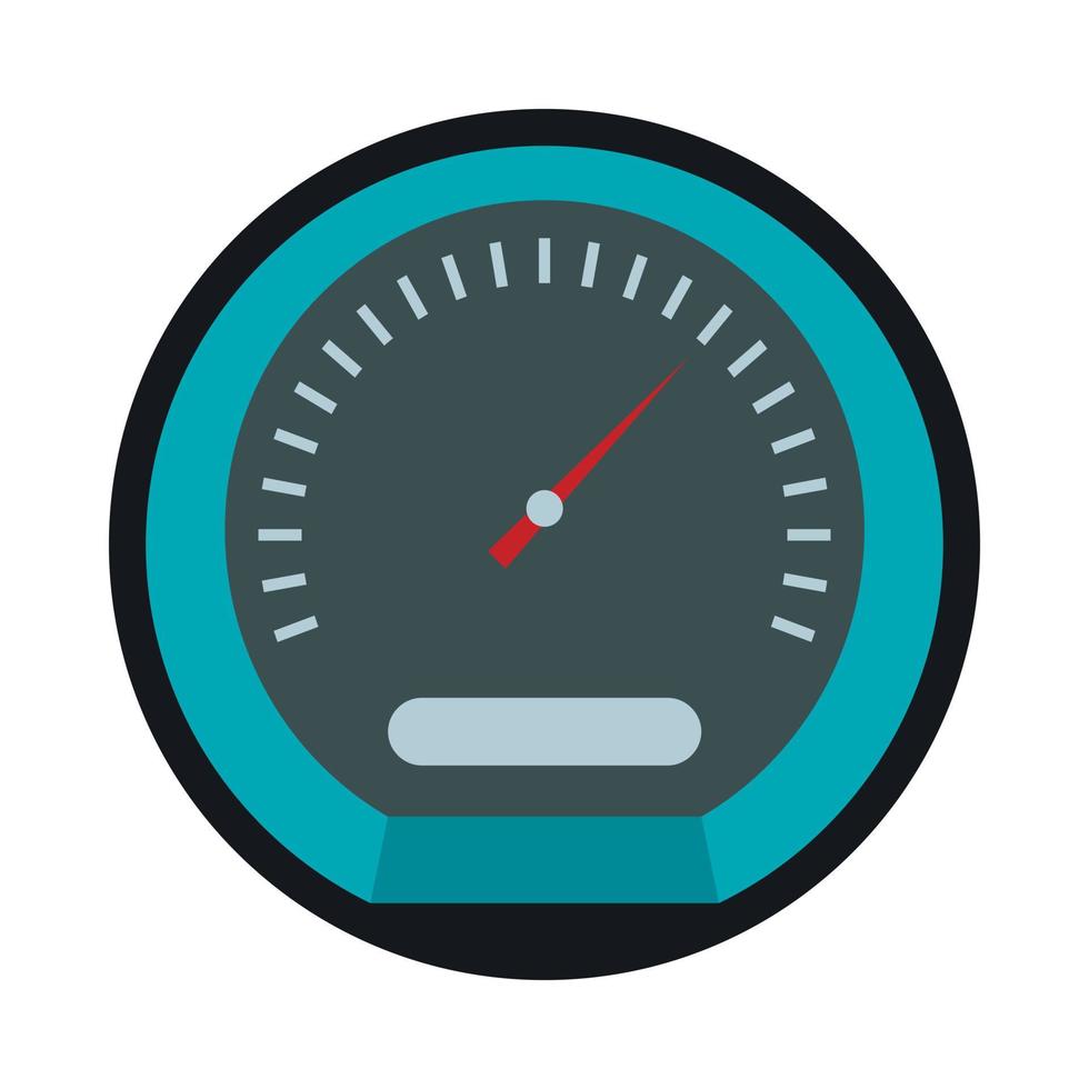 Speedometer icon in flat style vector