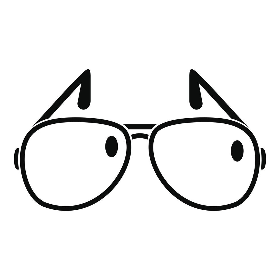 Sunglasses icon, simple style vector