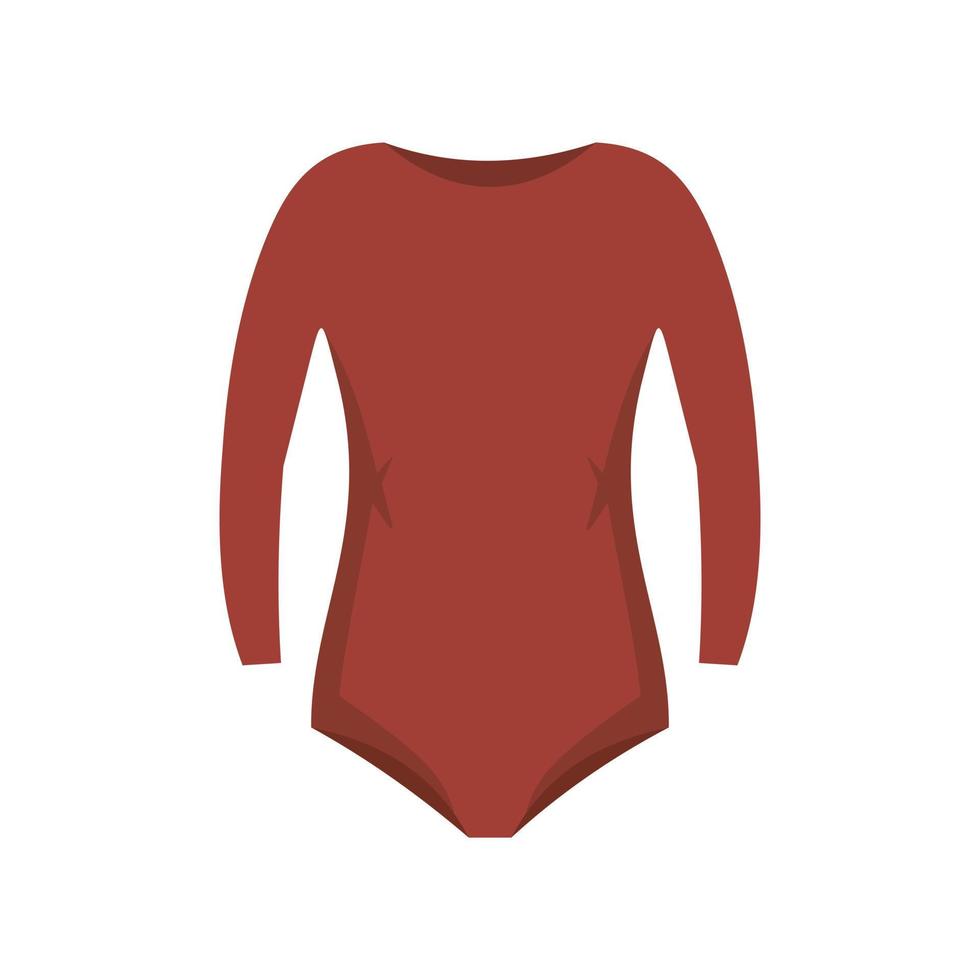 Rhythmic gymnastics clothes icon, flat style vector