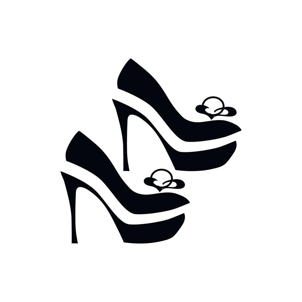 Women dressy shoes icon, simple style vector