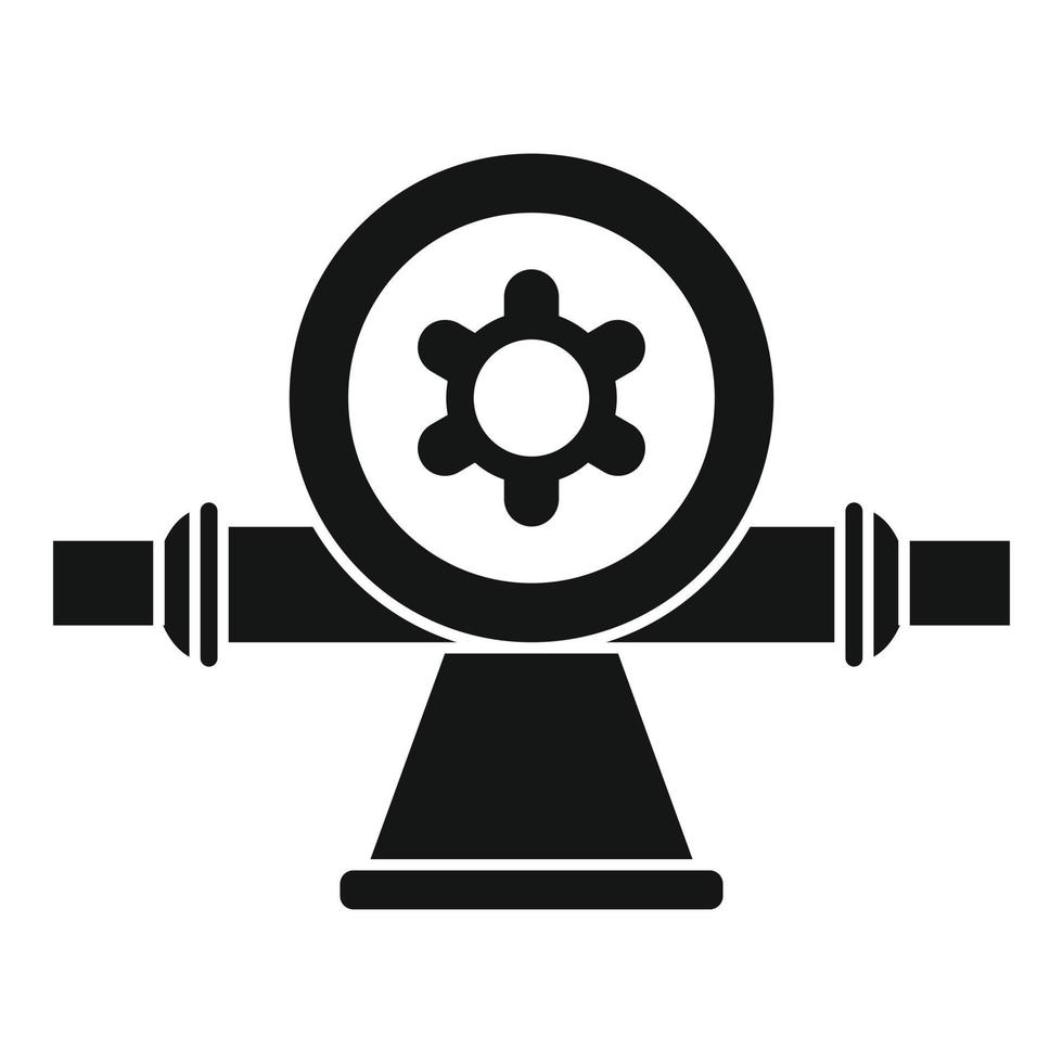 Irrigation water dispenser icon, simple style vector