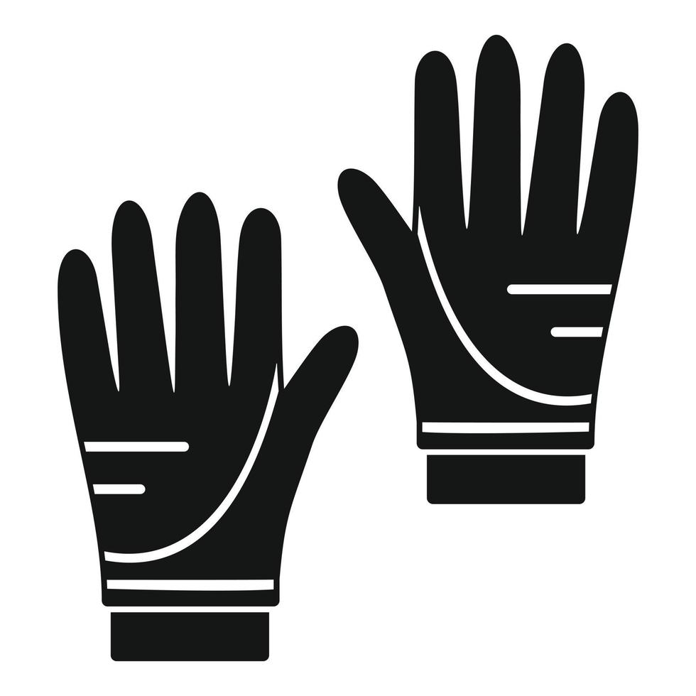 Diving gloves icon, simple style vector