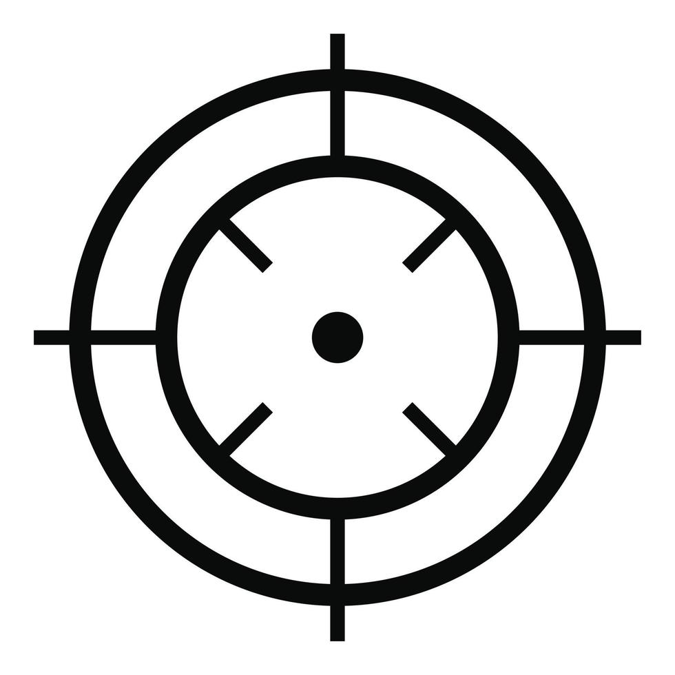 Watching of radar icon, simple style. vector