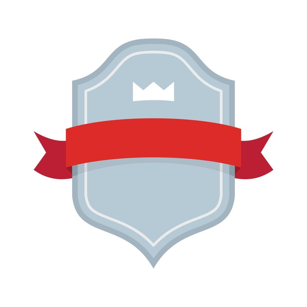 Badge best quality icon, flat style vector