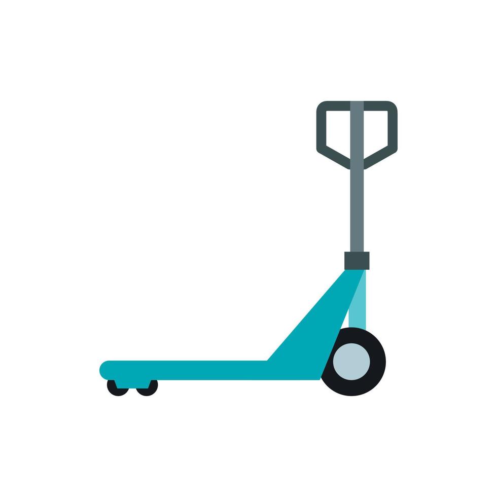 Hand truck icon, flat style vector