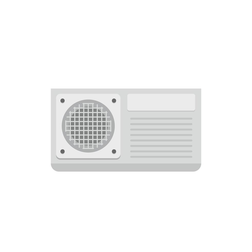 icono de ventilador acondicionador, estilo plano vector