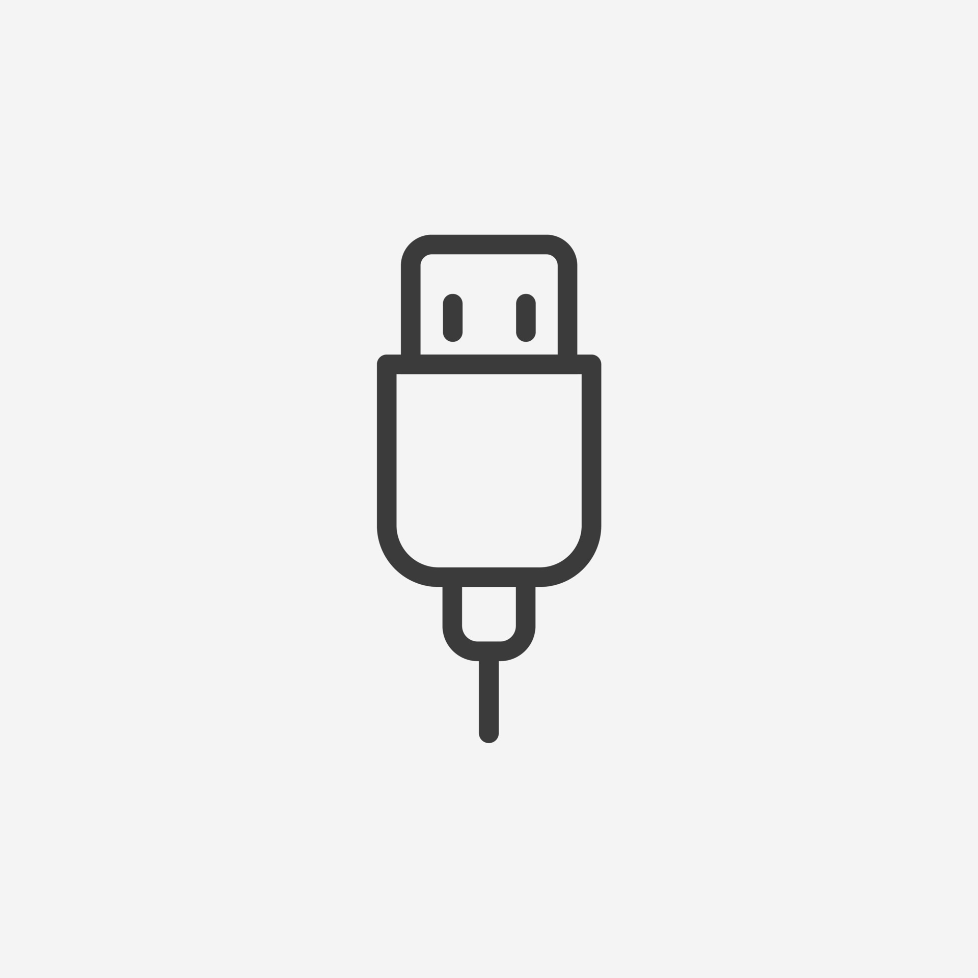 adapter, port, cable, usb, drive, flash icon vector isolated symbol