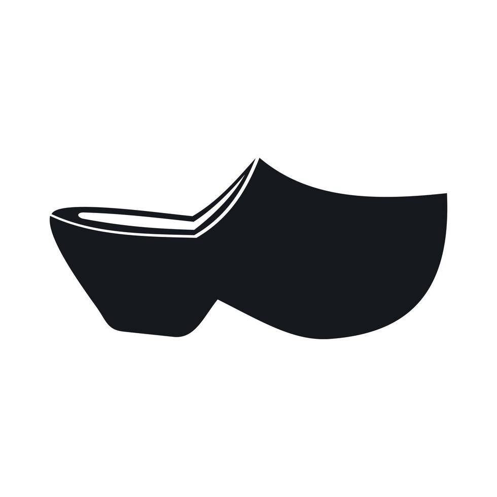 Clogs icon, simple style vector