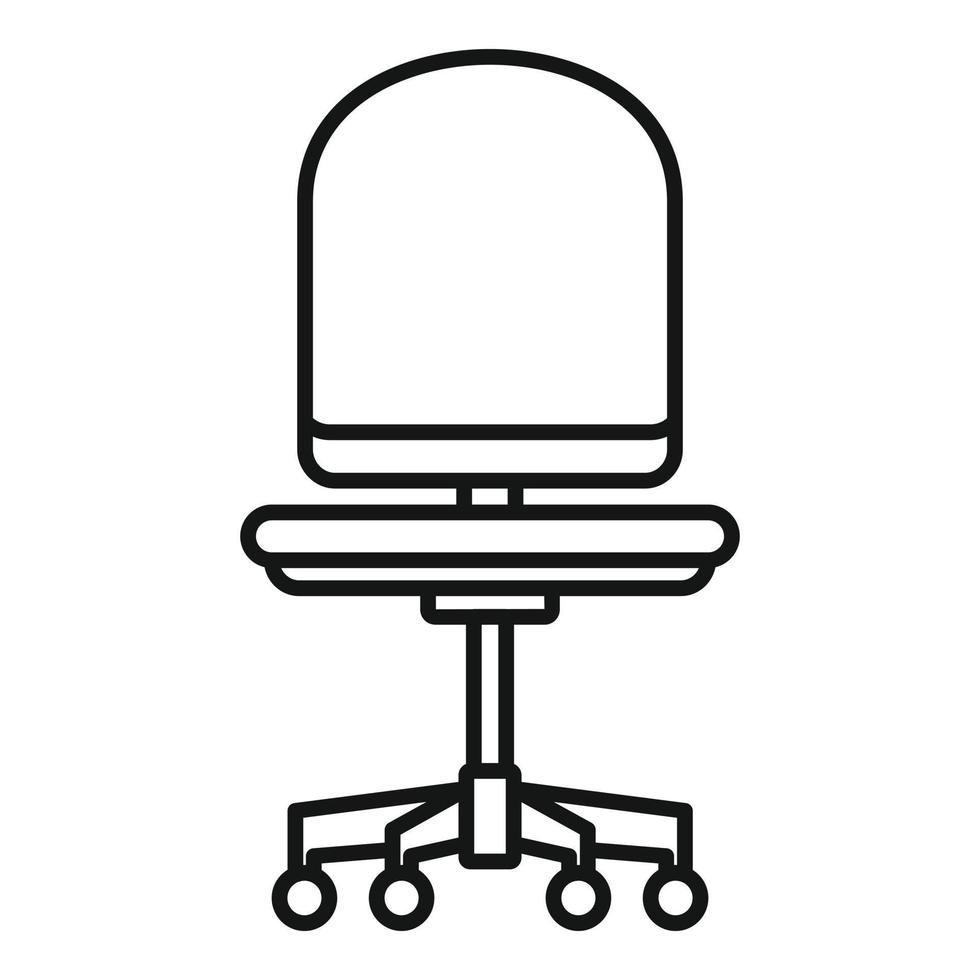 Computer armchair icon, outline style vector