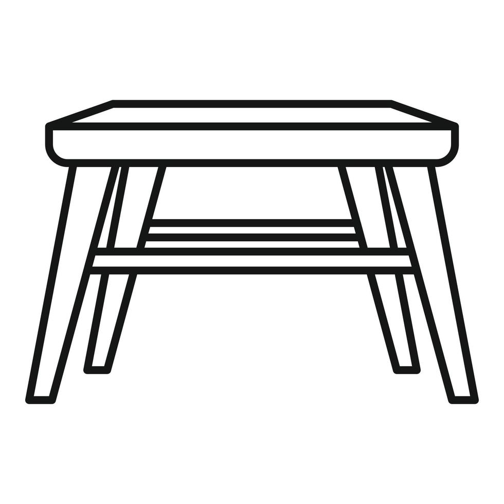 Outdoor garden furniture icon, outline style vector