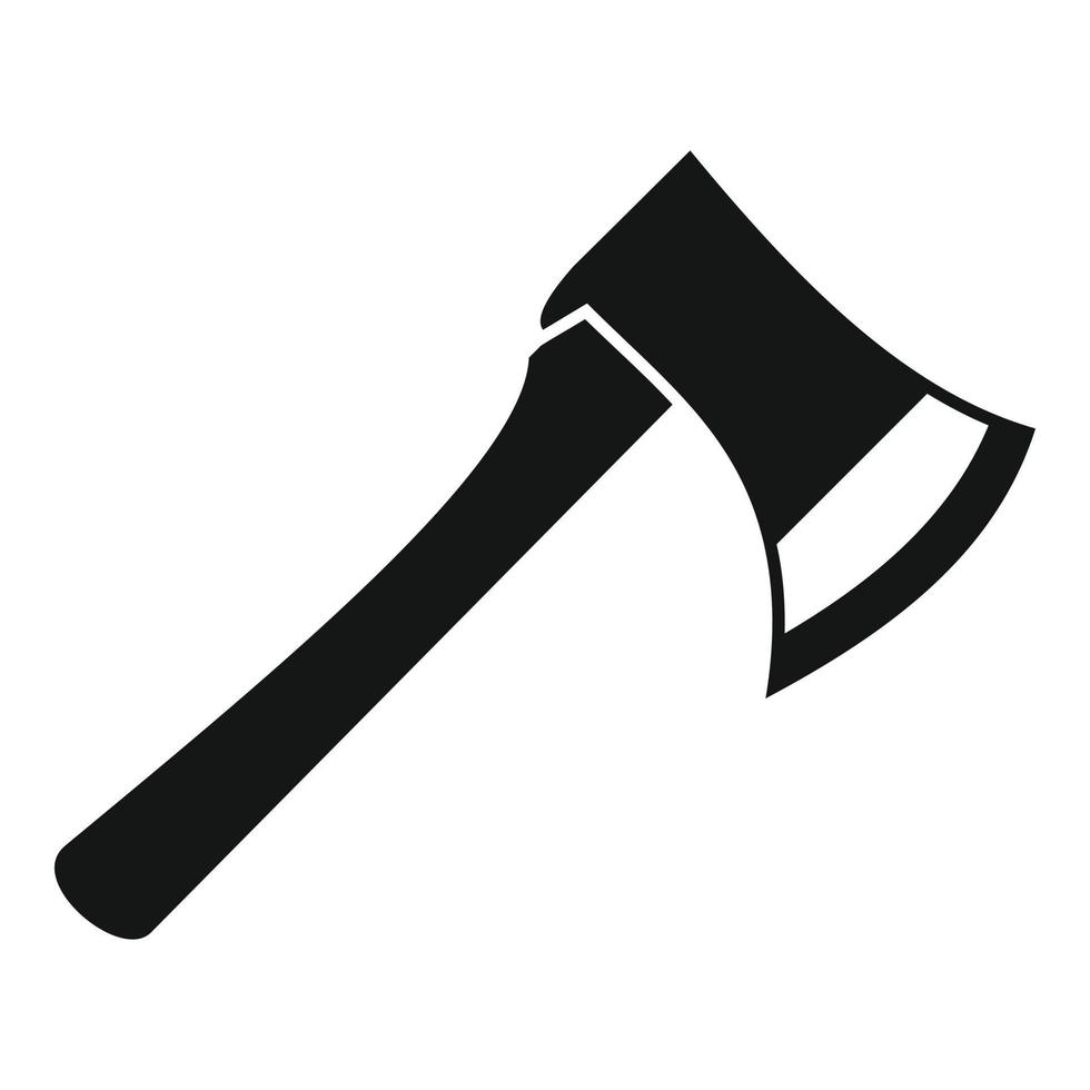 Home axe icon, simple style vector