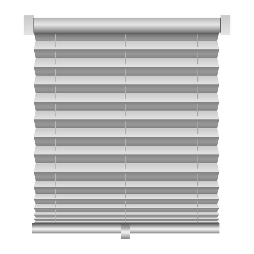 Metal louver mockup, realistic style vector