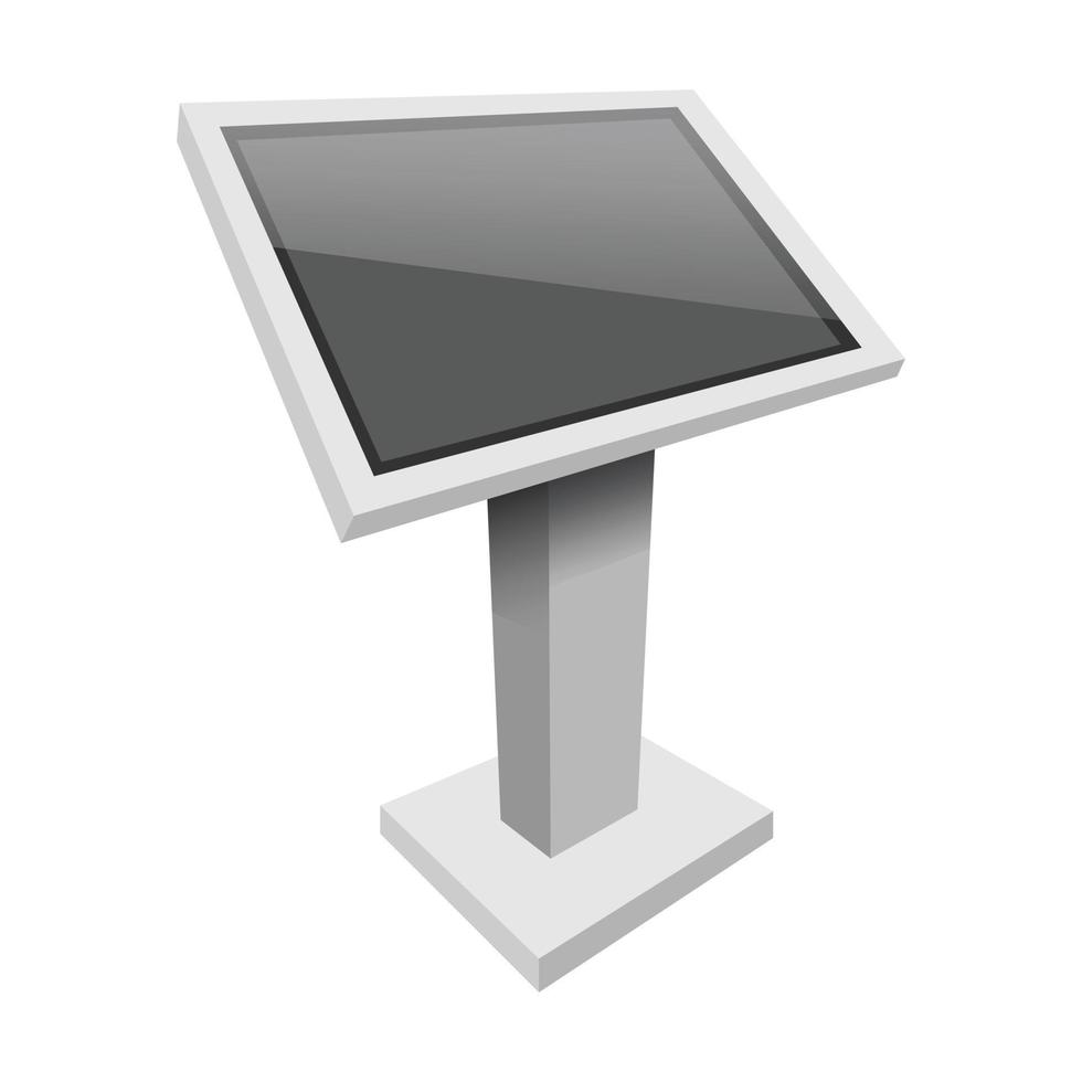 Display mockup, realistic style vector