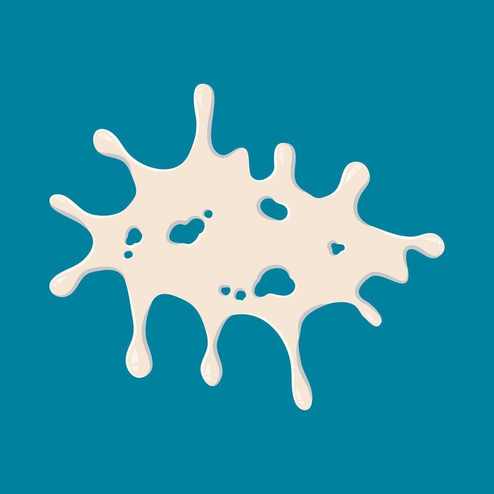 Big milk stain icon vector