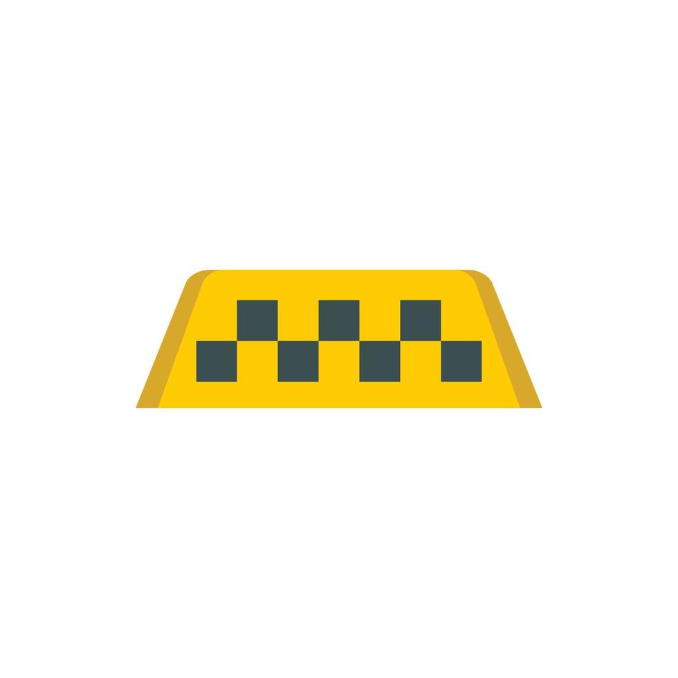 Taxi sign icon in flat style vector