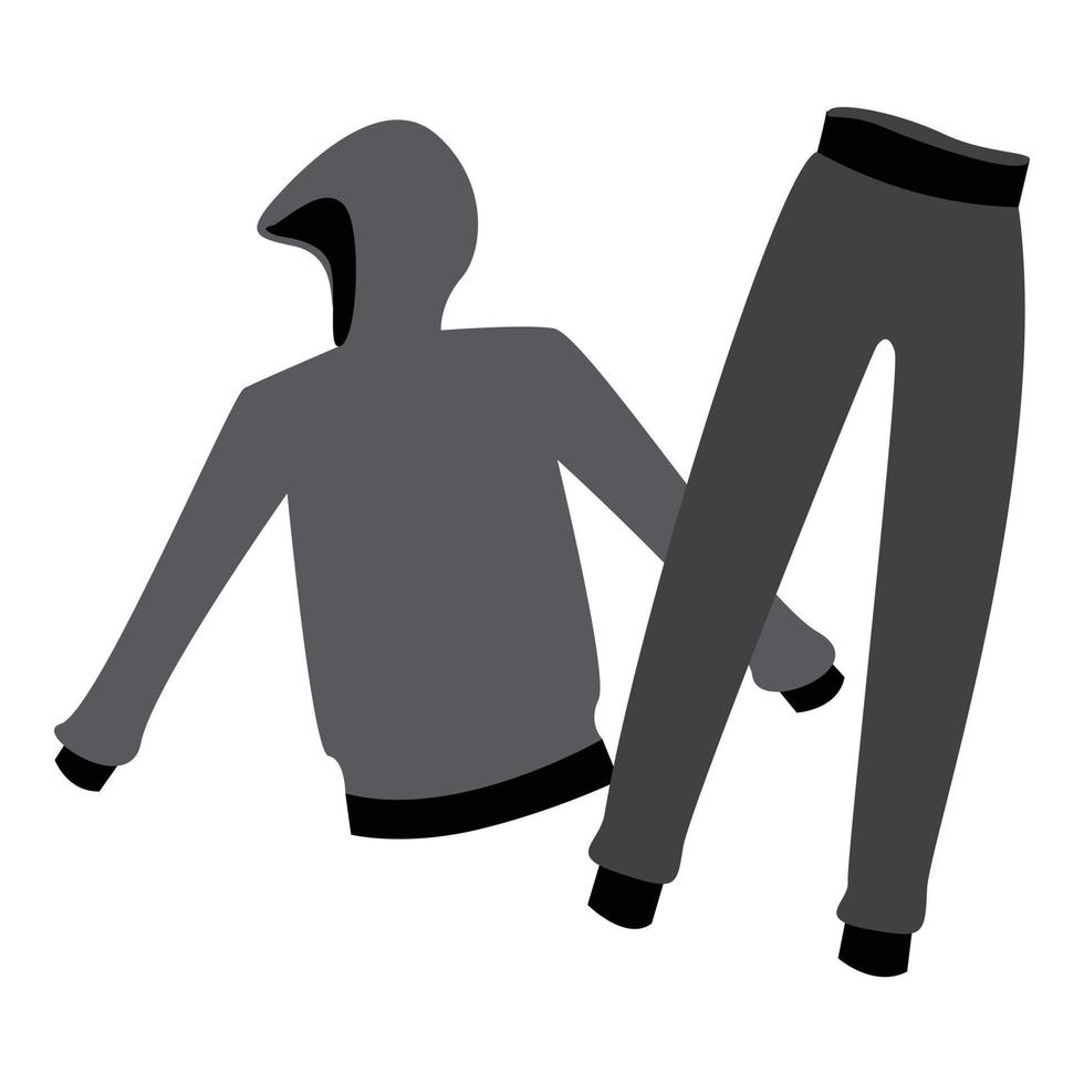 Climbing clothes icon, cartoon style vector