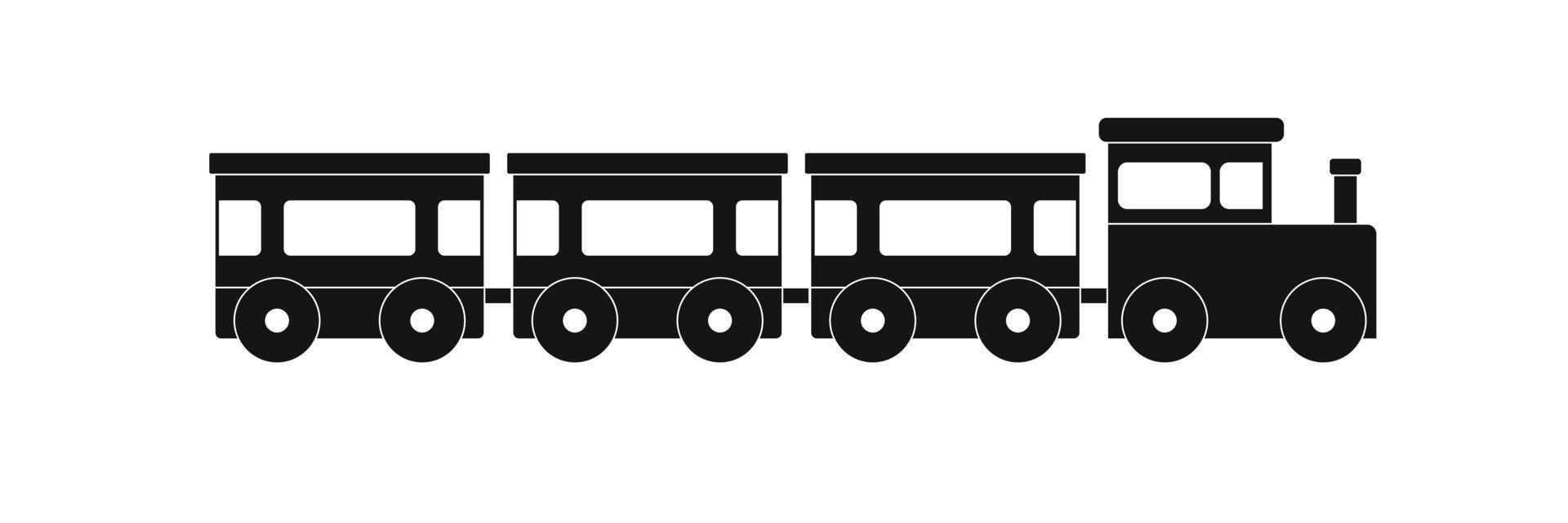Express train icon, simple style. vector