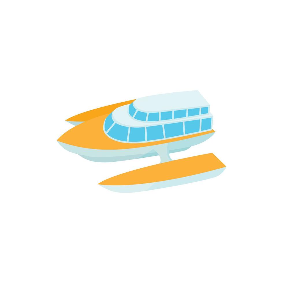 Boat icon, cartoon style vector