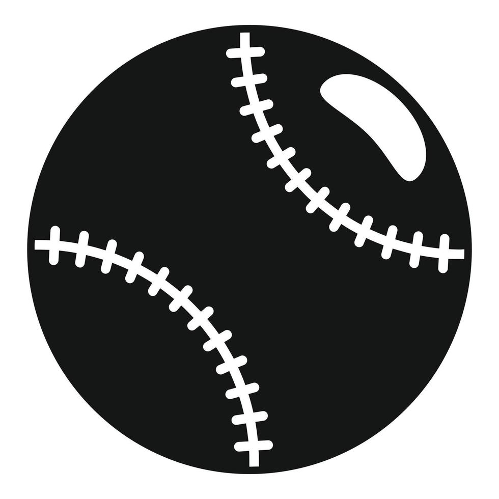 Baseball ball icon, simple style vector
