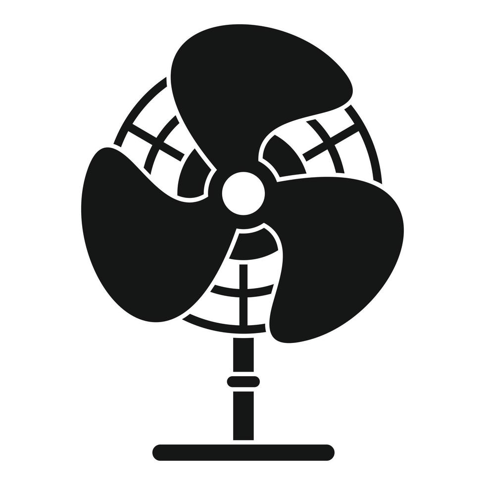 Home fan icon, simple style vector