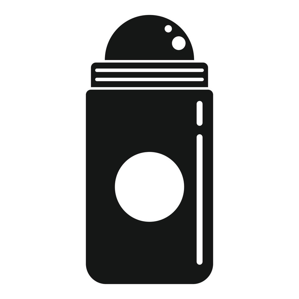 Roll deodorant bottle icon, simple style vector