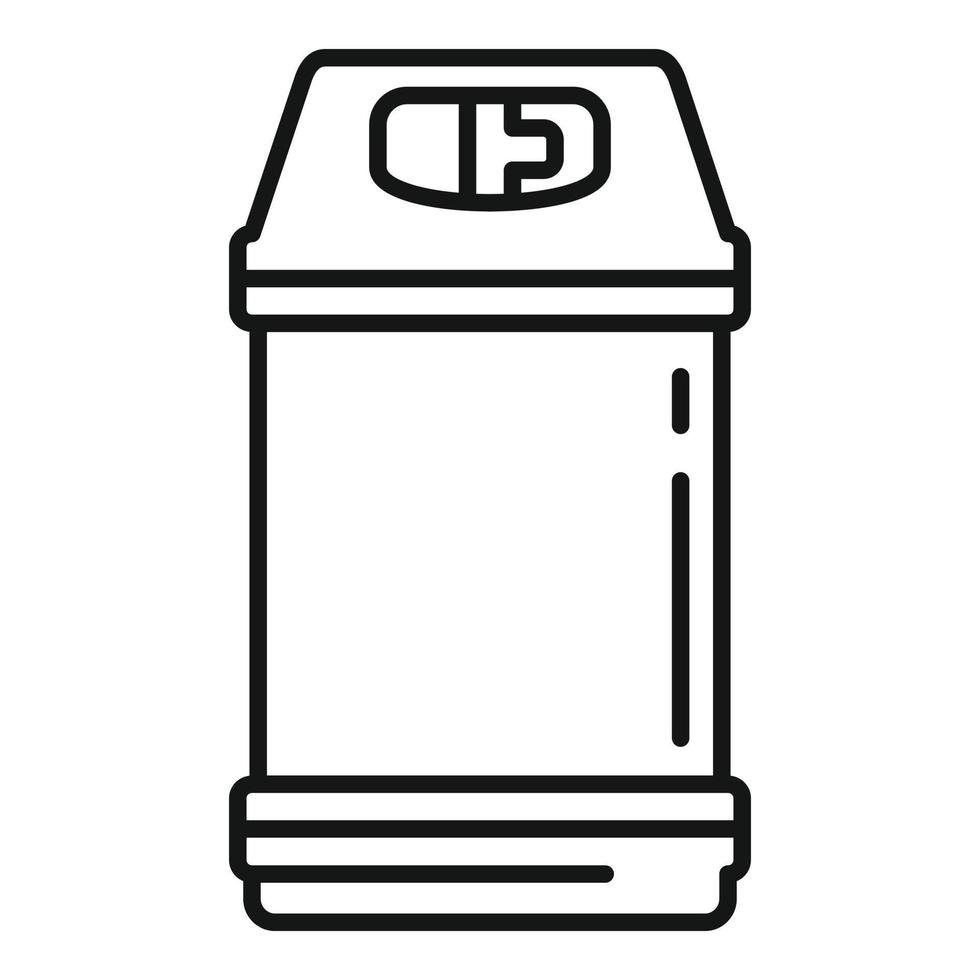 Gas cylinder balloon icon, outline style vector