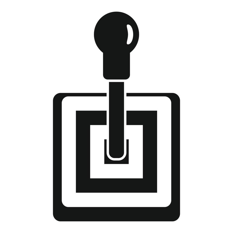 Old gearbox icon, simple style vector