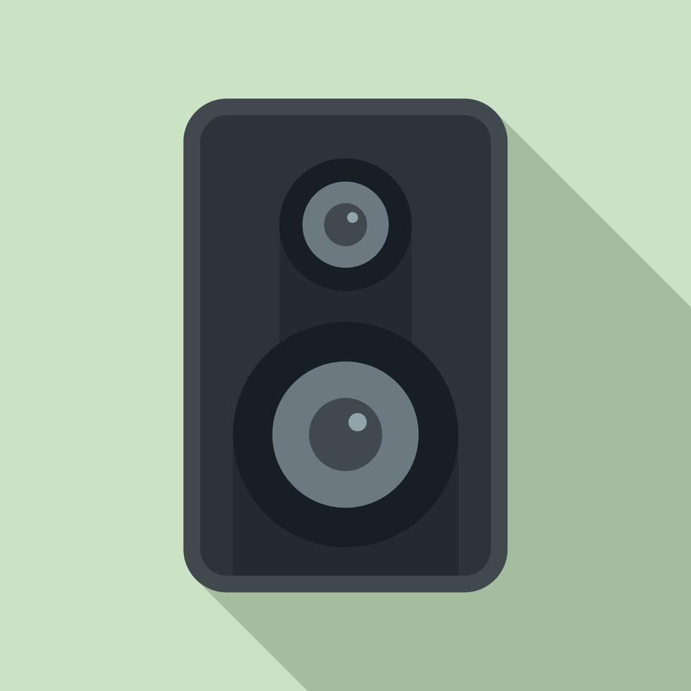 icono de altavoz acústico, estilo plano vector