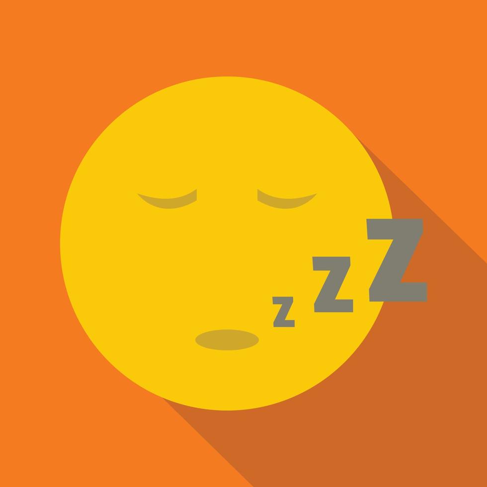 sueño sonrisa icono vector plano