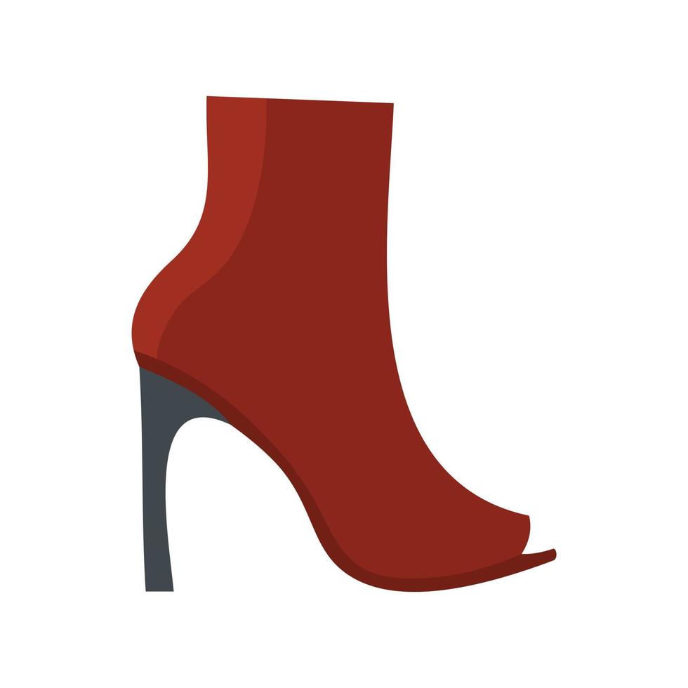 Woman shoes icon vector flat