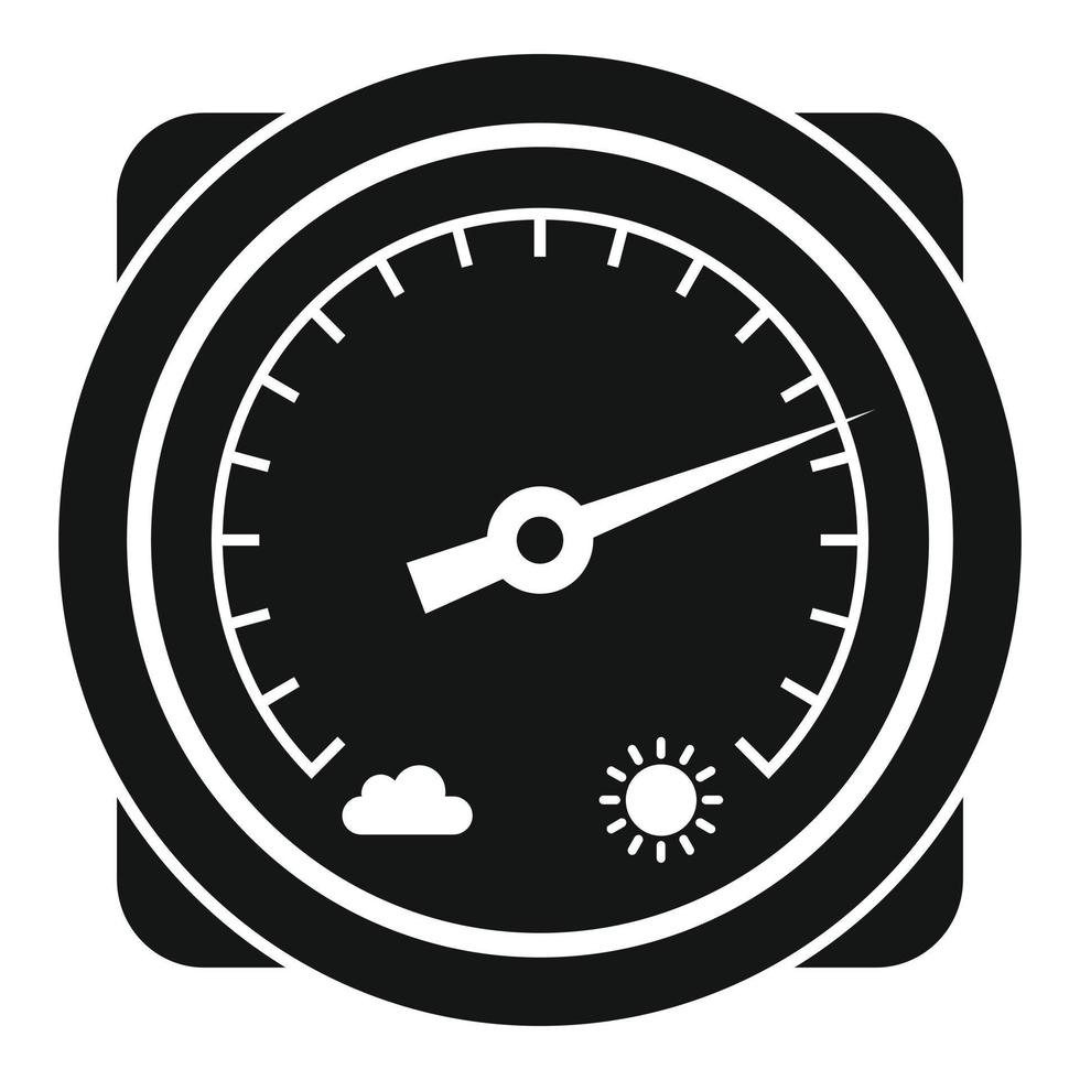 Change barometer icon, simple style vector